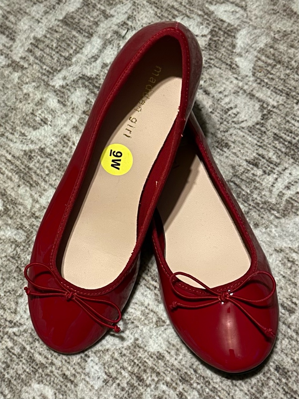 Madden Girl Red Patent Bow Ballet Flats
